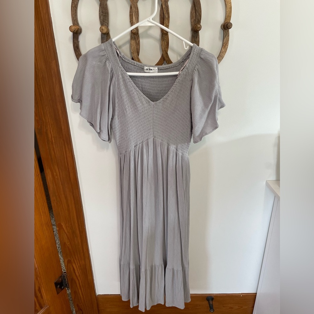 Pink blush maternity dress